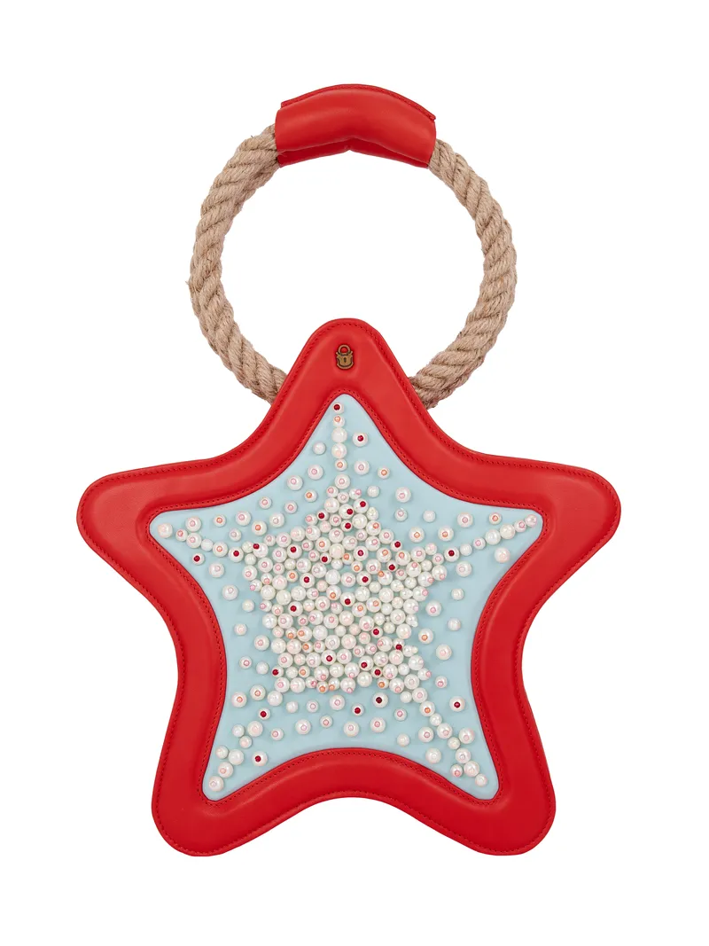 P&P сумка-звезда с жемчугом и ручкой из каната. ШЕДЕВР дизайнерской предметки. Безусловный hero.