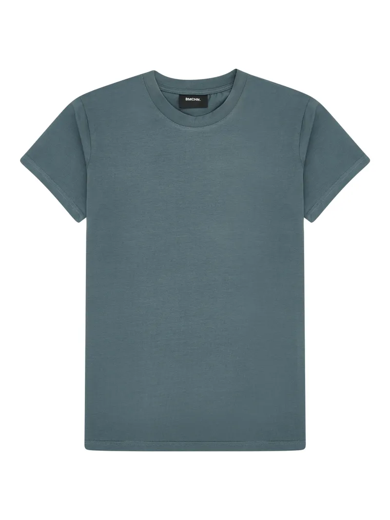 ШЕДЕВР! Петролевая футболка BMCHN - идеальная раскладка. Красивый цвет, чистые линии!